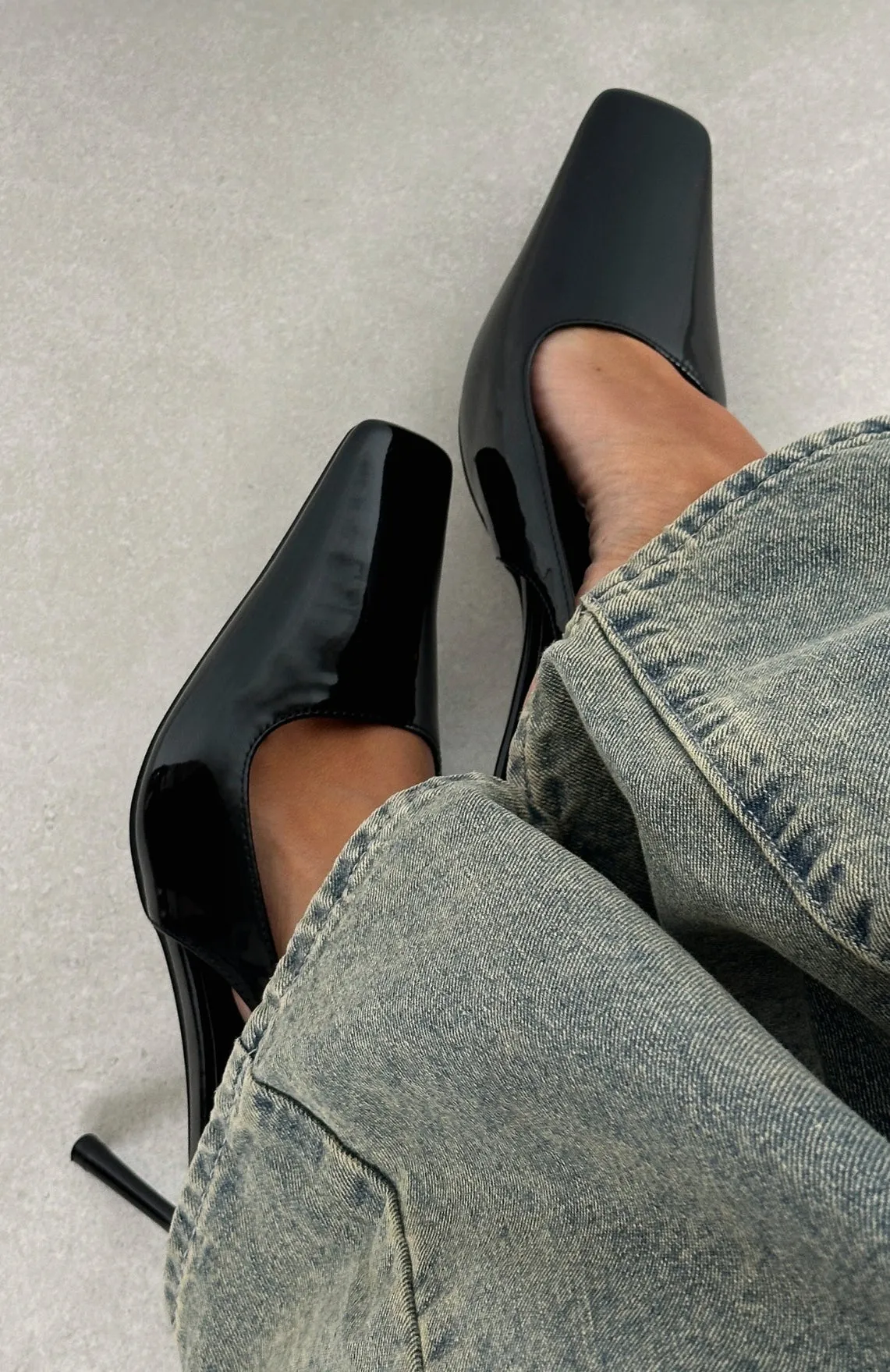 Ella Heels Black Patent sold by White Fox Boutique product image thumbnail 4