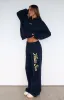 The Good Life Wide Leg Sweatpants Navy sold by White Fox Boutique