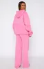 The Good Life Wide Leg Sweatpants Pink sold by White Fox Boutique