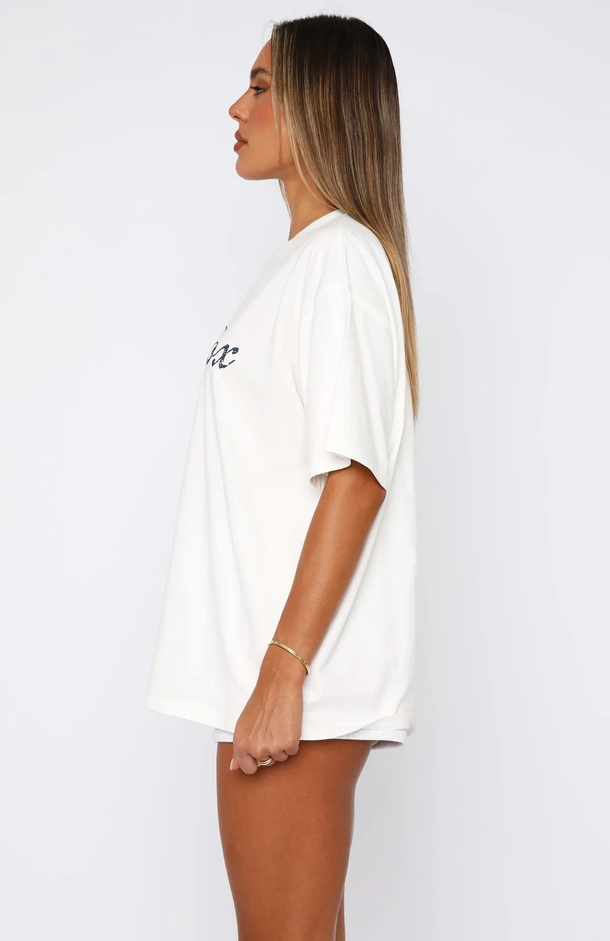 The Good Life Oversized Tee White sold by White Fox Boutique product image thumbnail 3