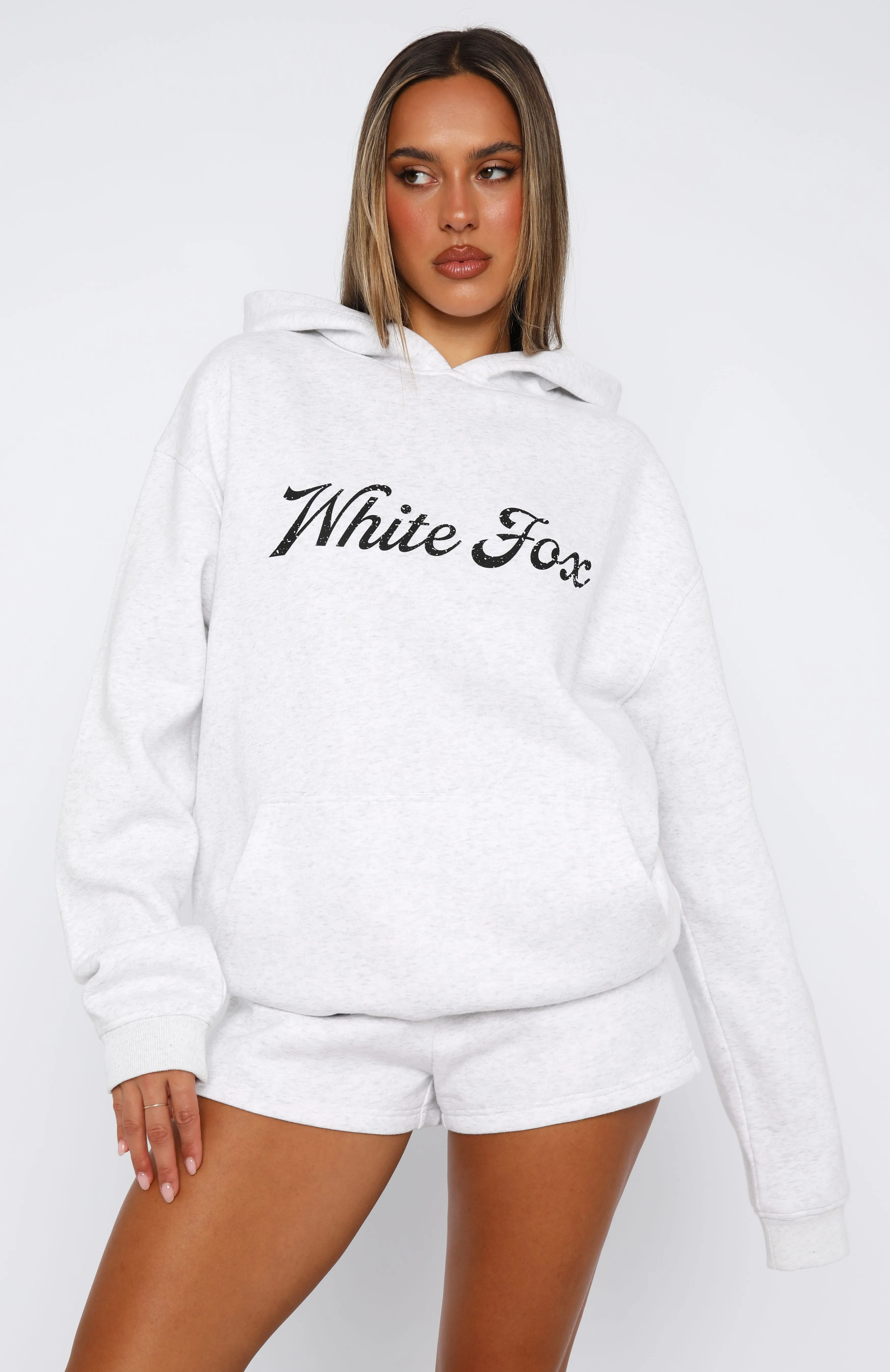 The Good Life Oversized Hoodie Grey Marle sold by White Fox Boutique product image thumbnail 2