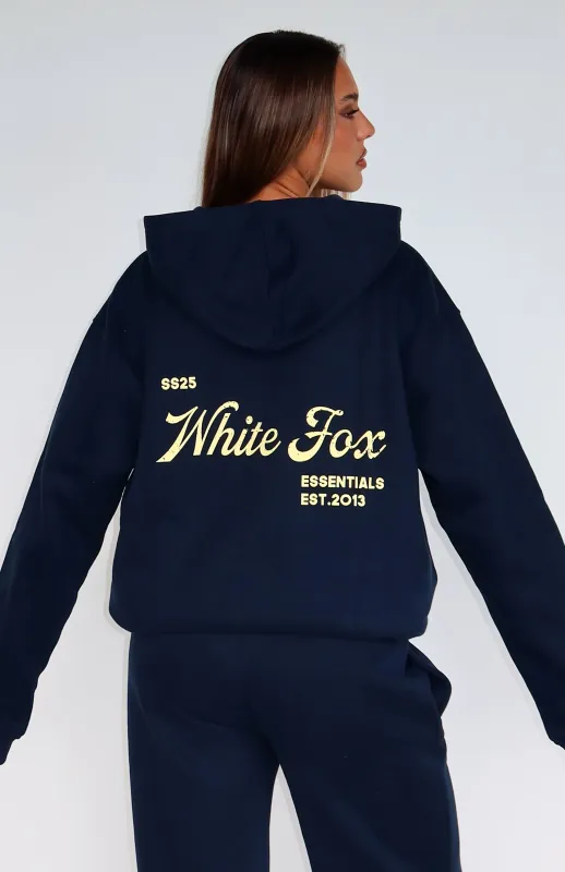 The Good Life Back Graphic Oversized Hoodie Navy sold by White Fox Boutique