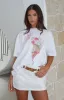 Finest Bunch Oversized Tee White sold by White Fox Boutique
