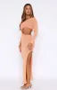 Dusk To Dawn Knit Maxi Dress Sunset Orange sold by White Fox Boutique