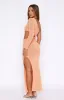 Dusk To Dawn Knit Maxi Dress Sunset Orange sold by White Fox Boutique