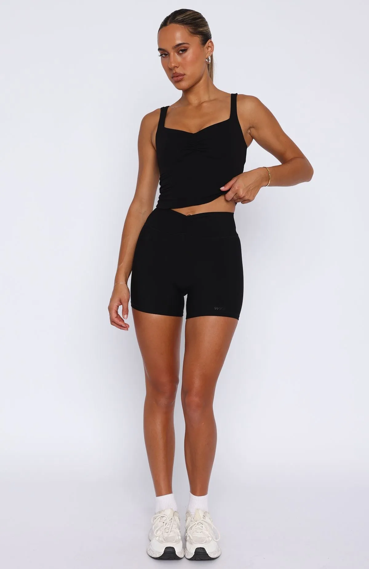 Radiate High Waisted Shorts Black sold by White Fox Boutique product image thumbnail 5