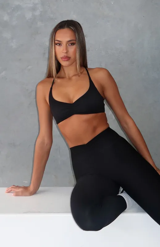 Fusion Sports Bra Black sold by White Fox Boutique