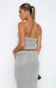Love Galore Sequin Knit Top Grey sold by White Fox Boutique