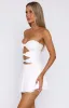 Sneaky Games Strapless Mini Dress White sold by White Fox Boutique