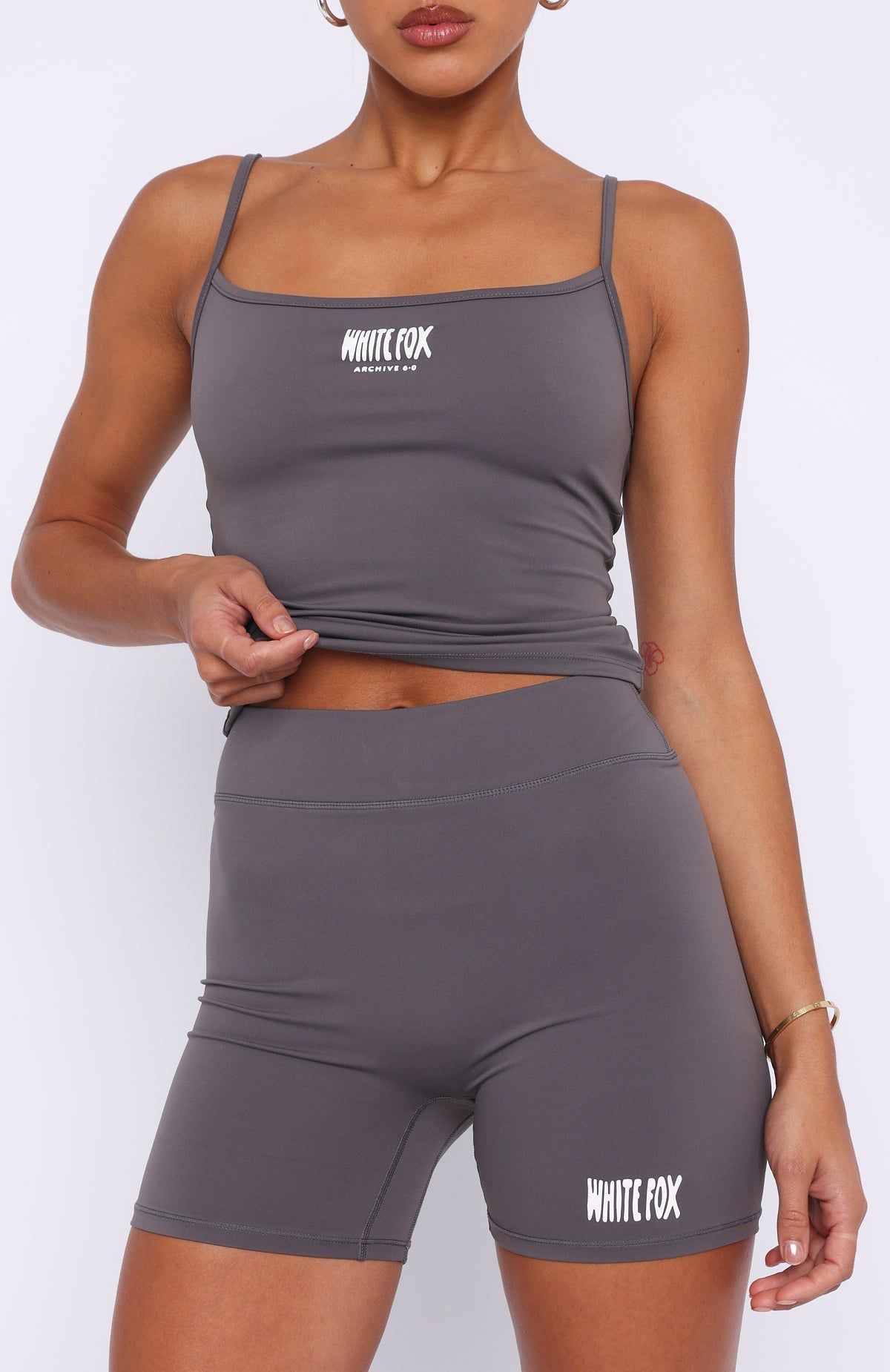 Archive 6.0 Singlet Top Ash sold by White Fox Boutique product image thumbnail 2