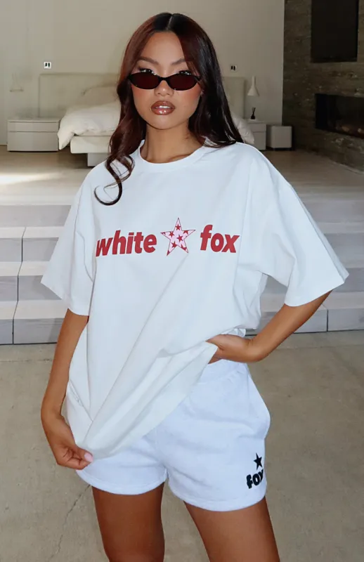 From The Archives Mila Oversized Tee White sold by White Fox Boutique