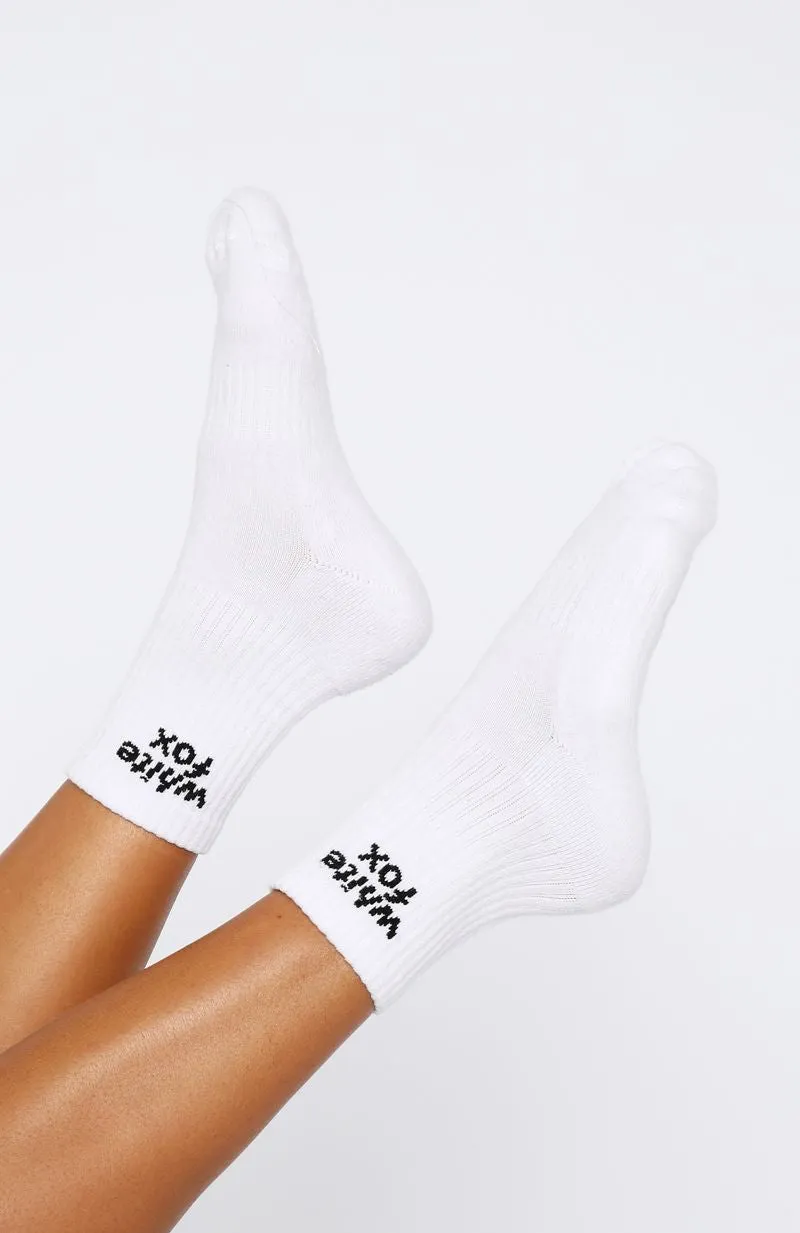 From The Archives Socks White/Black sold by White Fox Boutique product image thumbnail 3