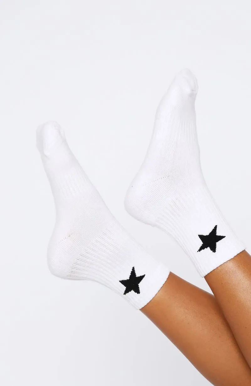From The Archives Socks White/Black sold by White Fox Boutique product image thumbnail 4