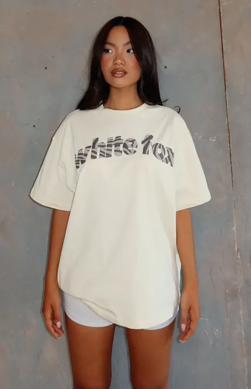 From The Archives Maya Oversized Tee Lemon sold by White Fox Boutique