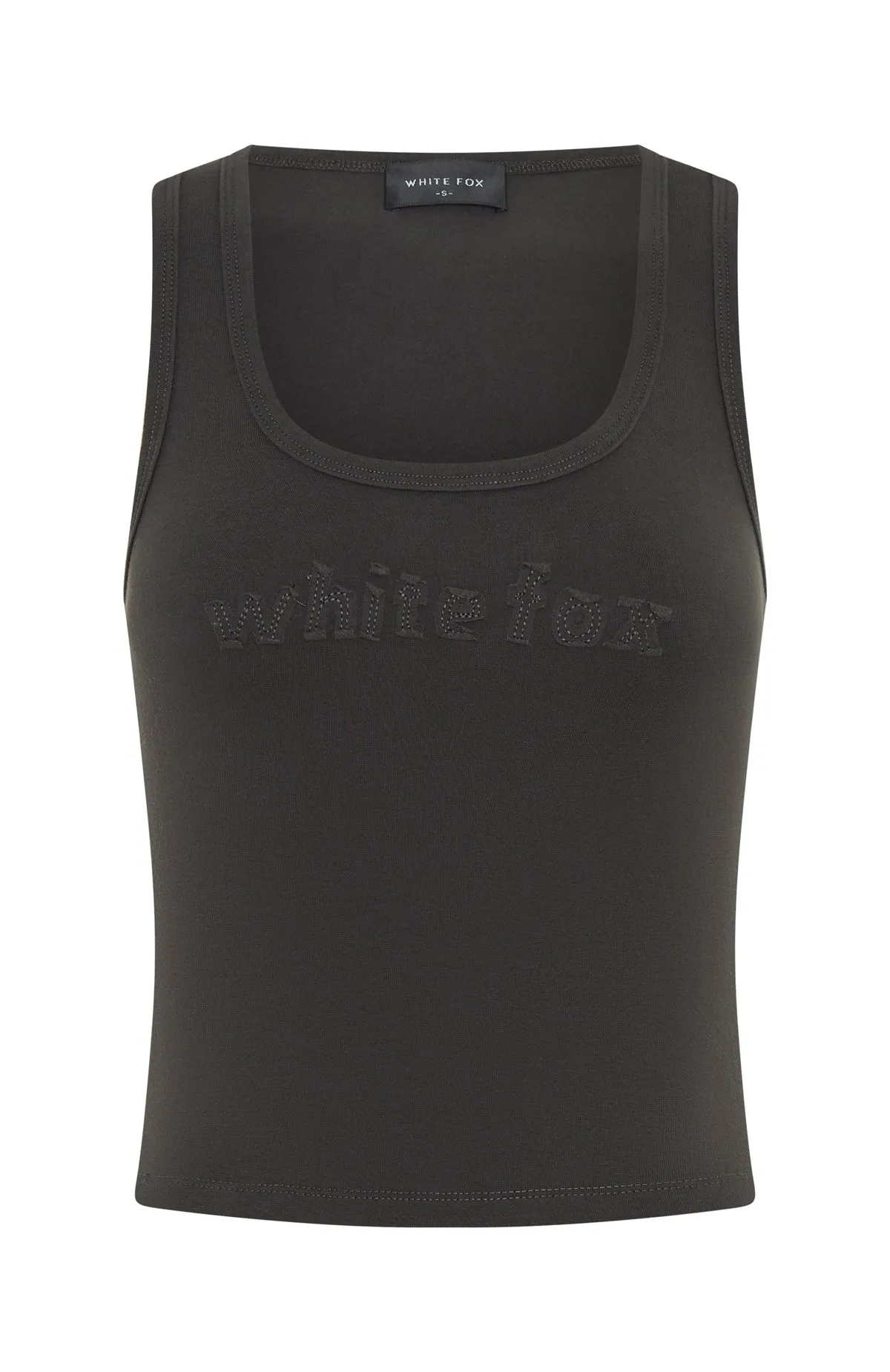 From The Archives Lexi Tank Charcoal sold by White Fox Boutique product image thumbnail 5