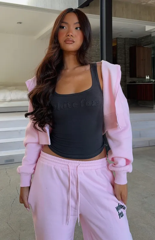 From The Archives Lexi Tank Charcoal sold by White Fox Boutique