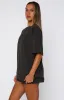 From The Archives Lexi Oversized Tee Charcoal sold by White Fox Boutique