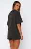 From The Archives Lexi Oversized Tee Charcoal sold by White Fox Boutique
