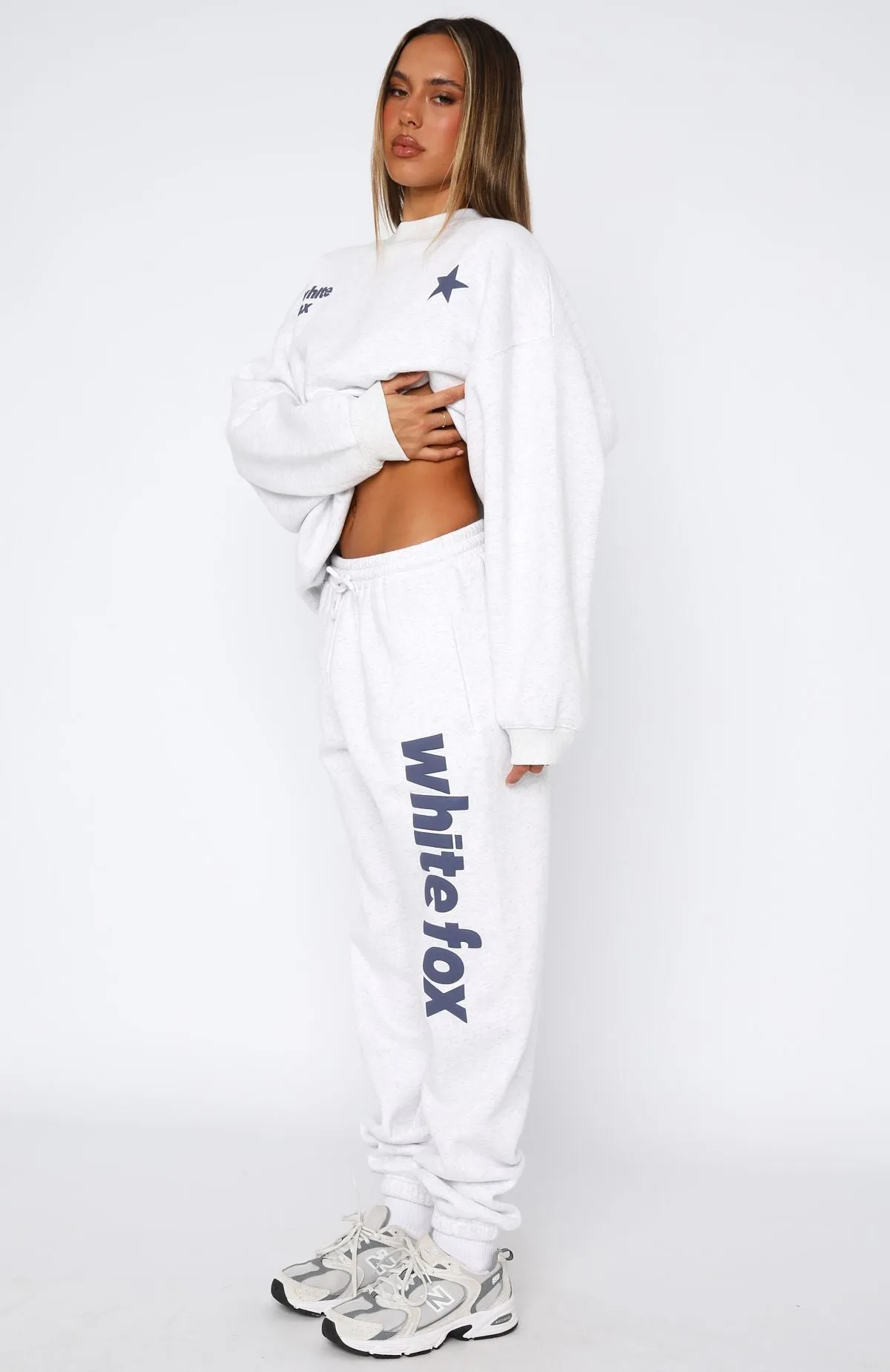 From The Archives Freya Sweatpants Grey Marle sold by White Fox Boutique product image thumbnail 4