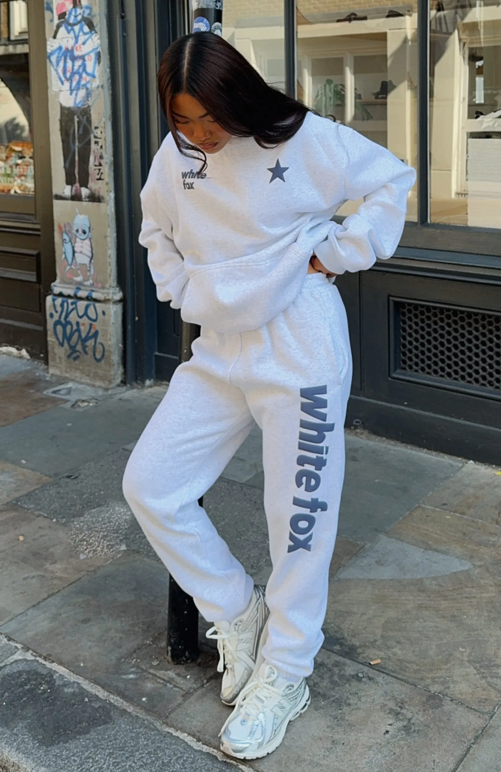 From The Archives Freya Sweatpants Grey Marle sold by White Fox Boutique