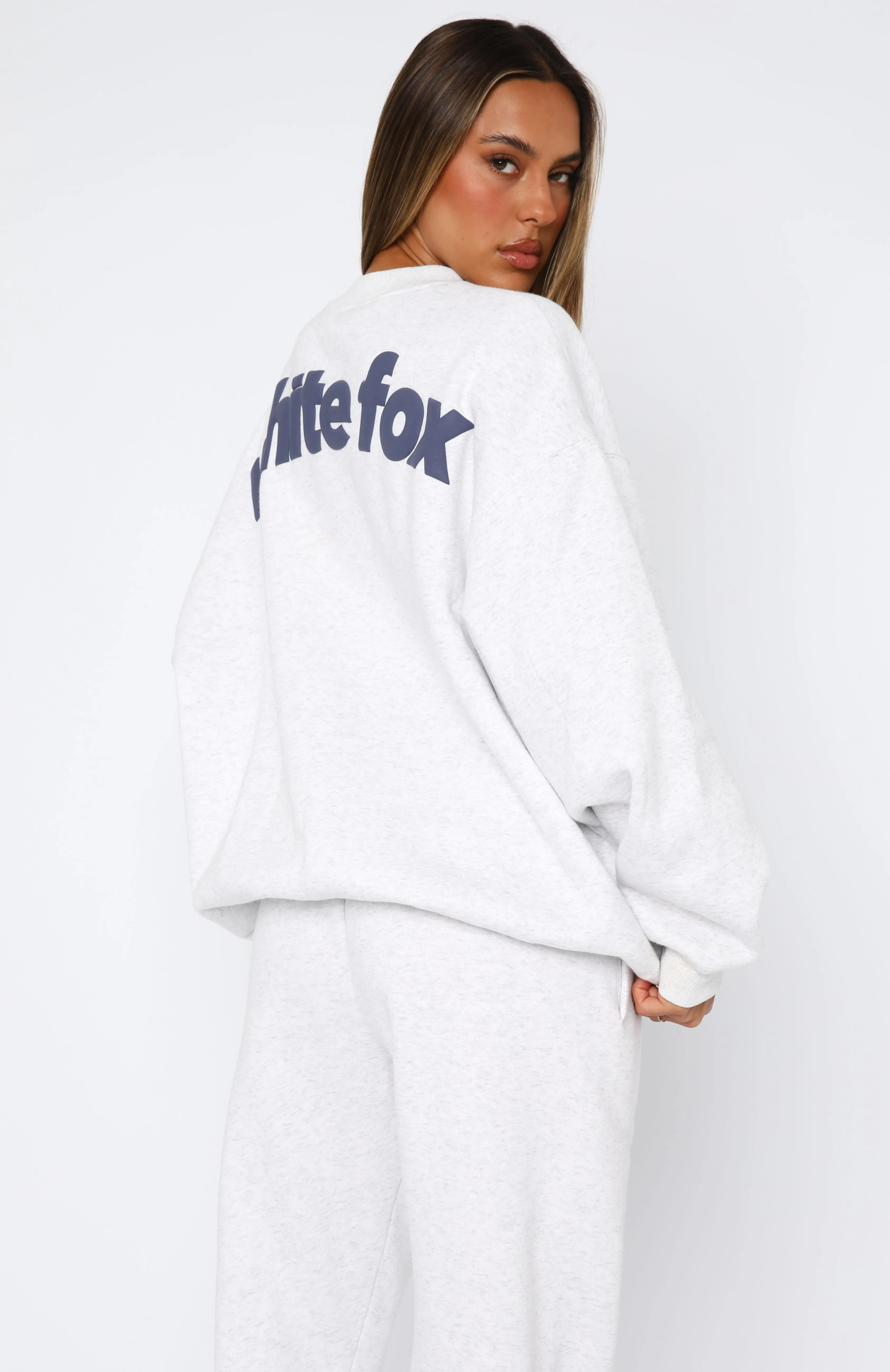 From The Archives Freya Oversized Sweater Grey Marle sold by White Fox Boutique product image thumbnail 5