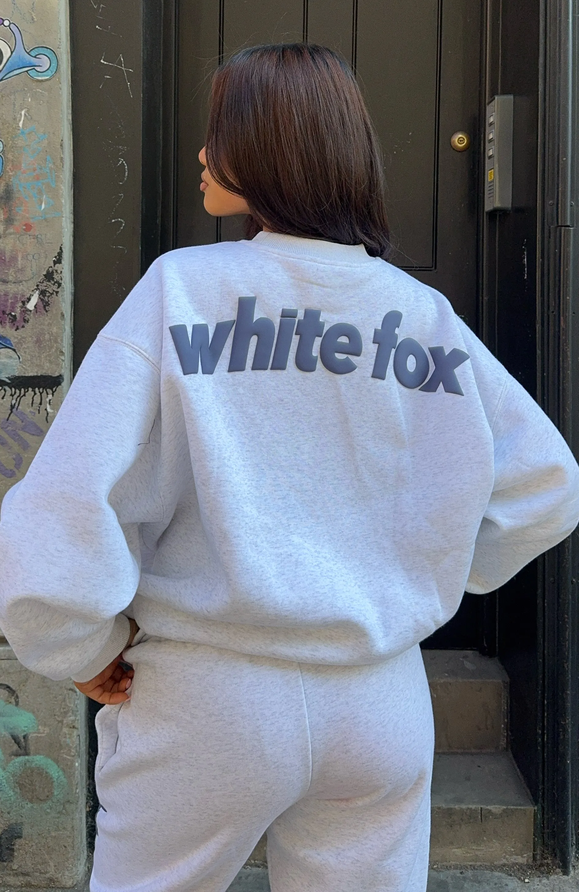 From The Archives Freya Oversized Sweater Grey Marle sold by White Fox Boutique