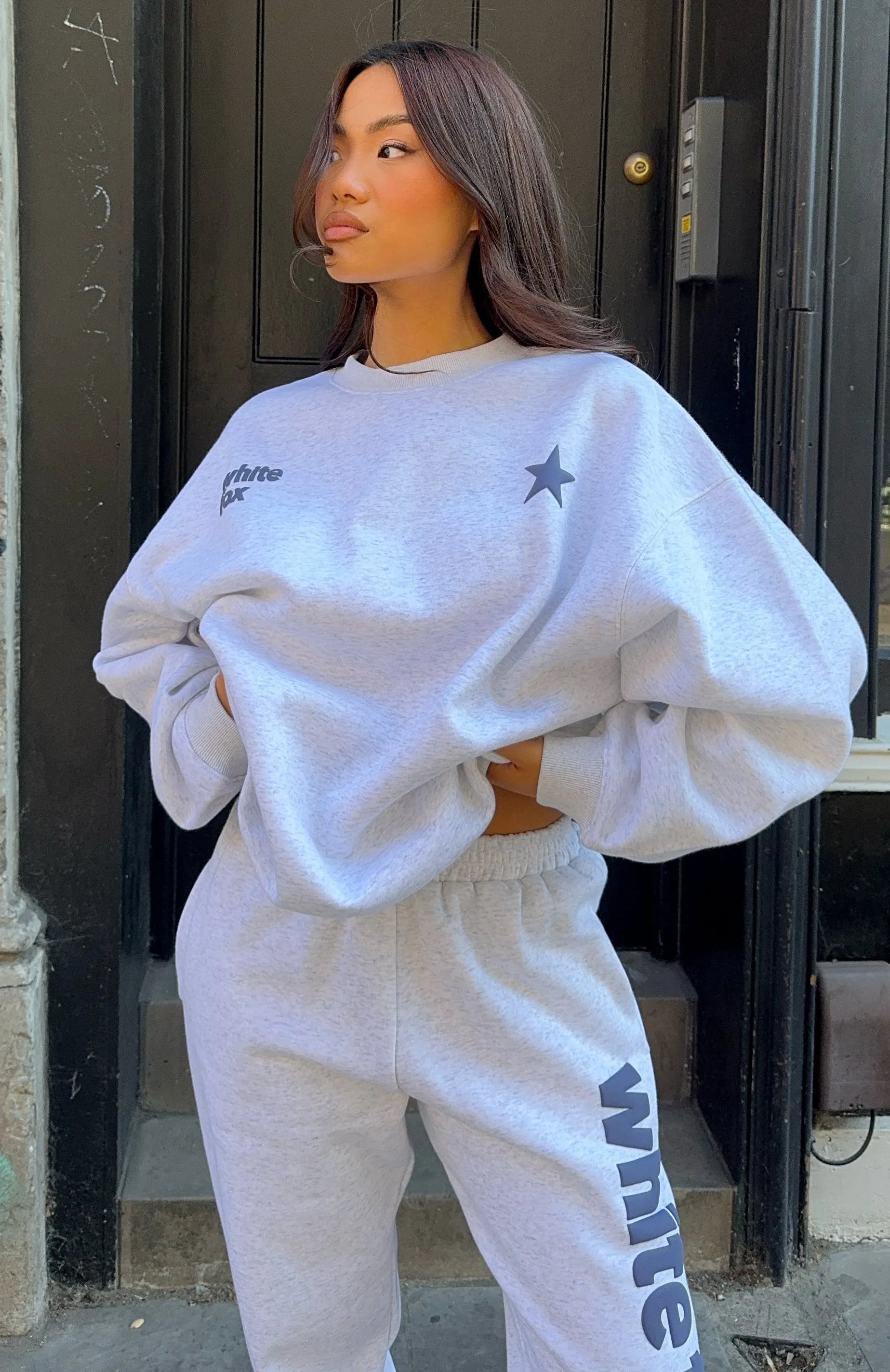 From The Archives Freya Oversized Sweater Grey Marle sold by White Fox Boutique product image thumbnail 2