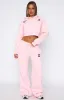 From The Archives Charli Wide Leg Sweatpants Pink sold by White Fox Boutique