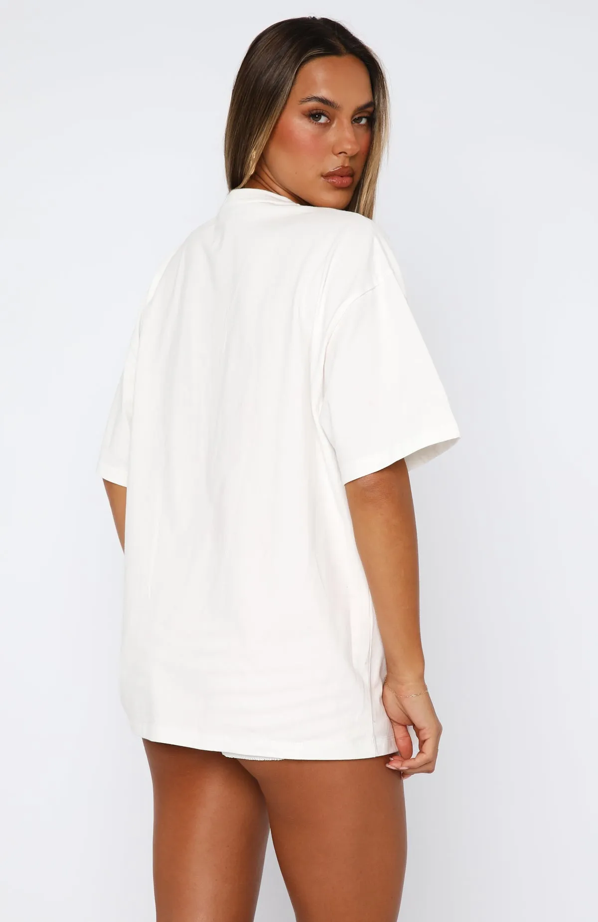 Cherry Jam Oversized Tee White sold by White Fox Boutique product image thumbnail 4