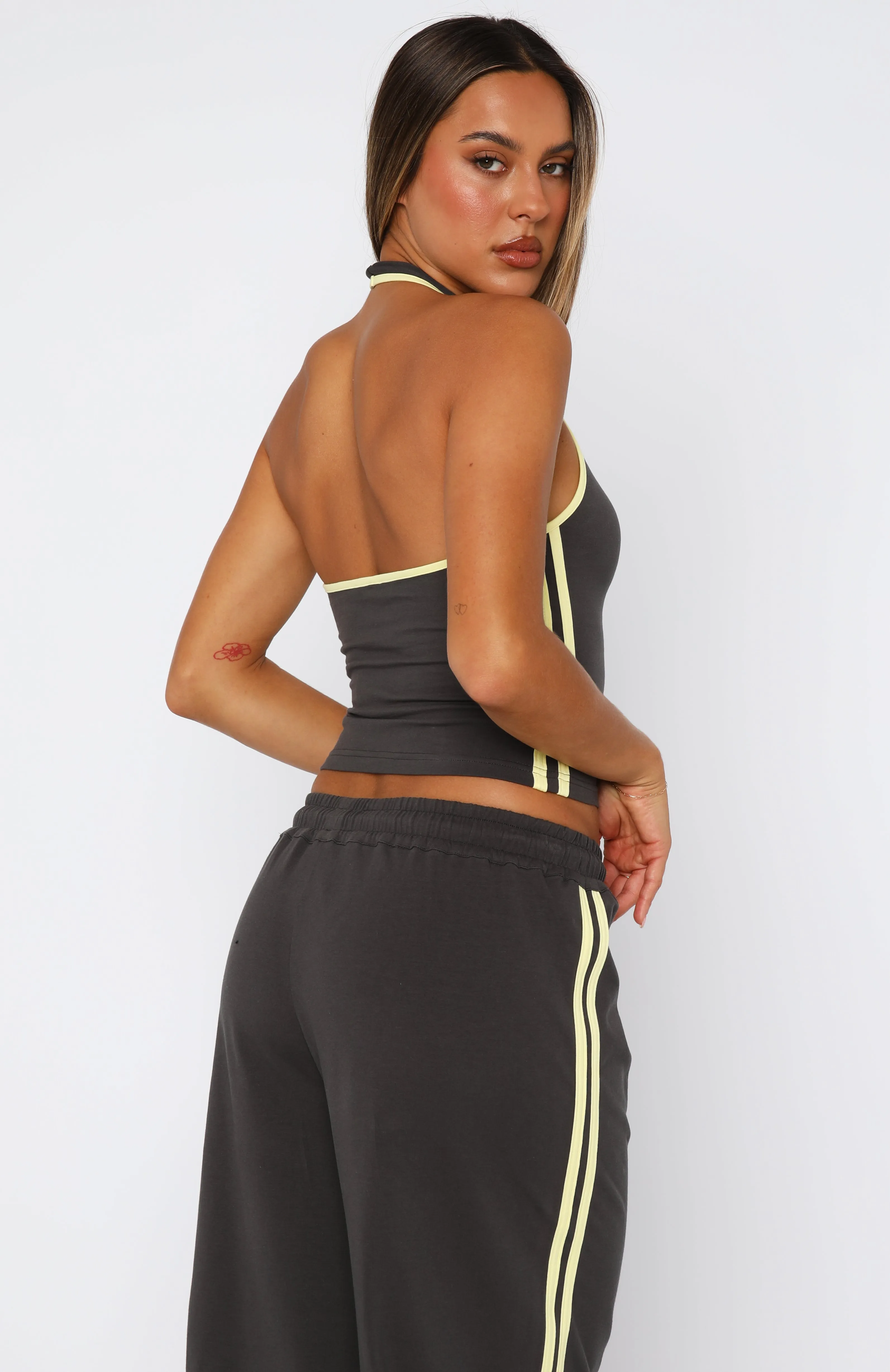 Star Of The Night Halter Top Charcoal sold by White Fox Boutique product image thumbnail 4