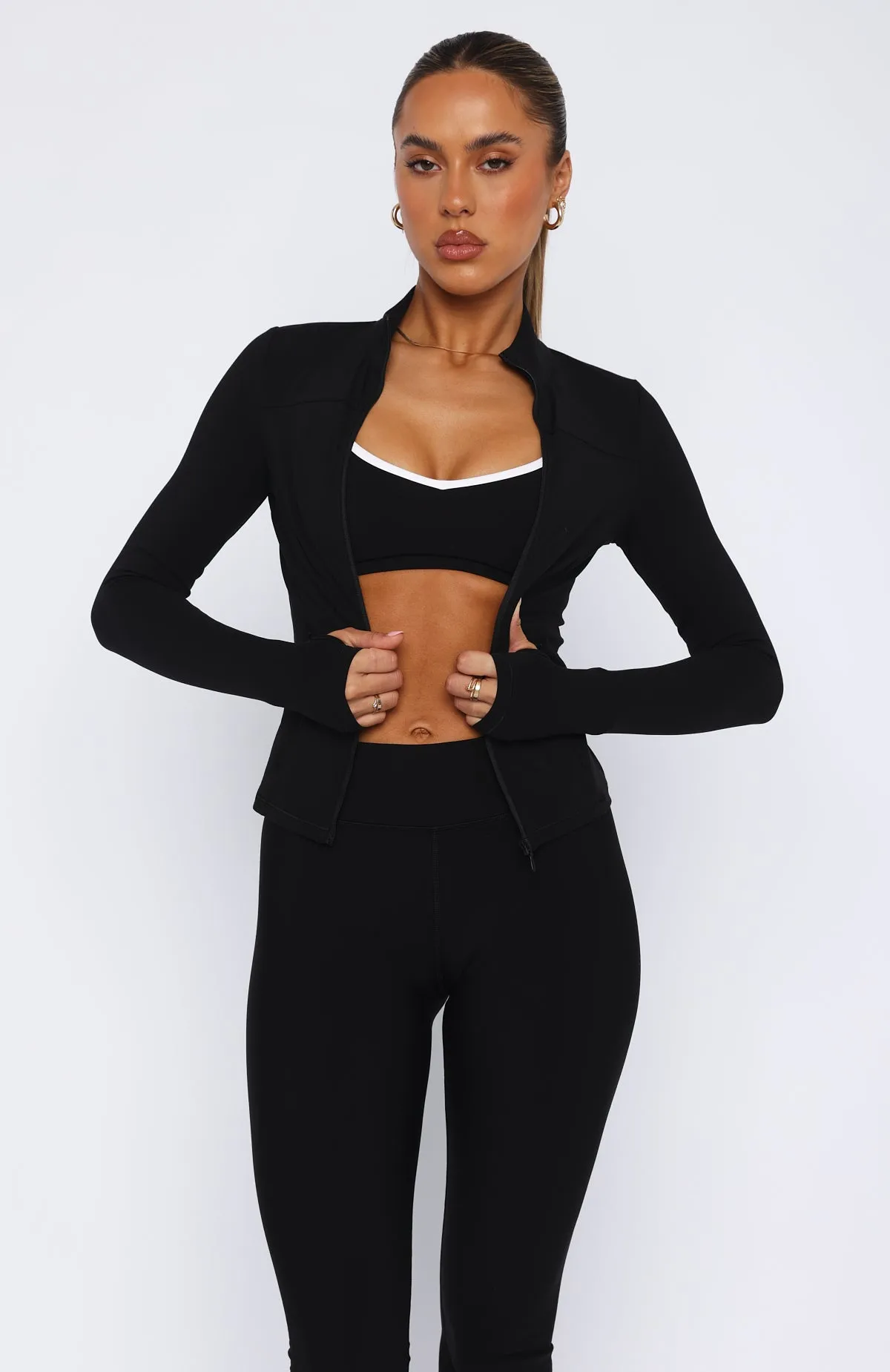 Race To You Jacket Black sold by White Fox Boutique product image thumbnail 3
