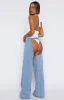 She's Most Wanted Denim Chaps Light Blue sold by White Fox Boutique