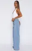 She's Most Wanted Denim Chaps Light Blue sold by White Fox Boutique