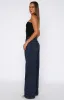 Maeve Low Rise Wide Leg Jeans Dark Blue sold by White Fox Boutique