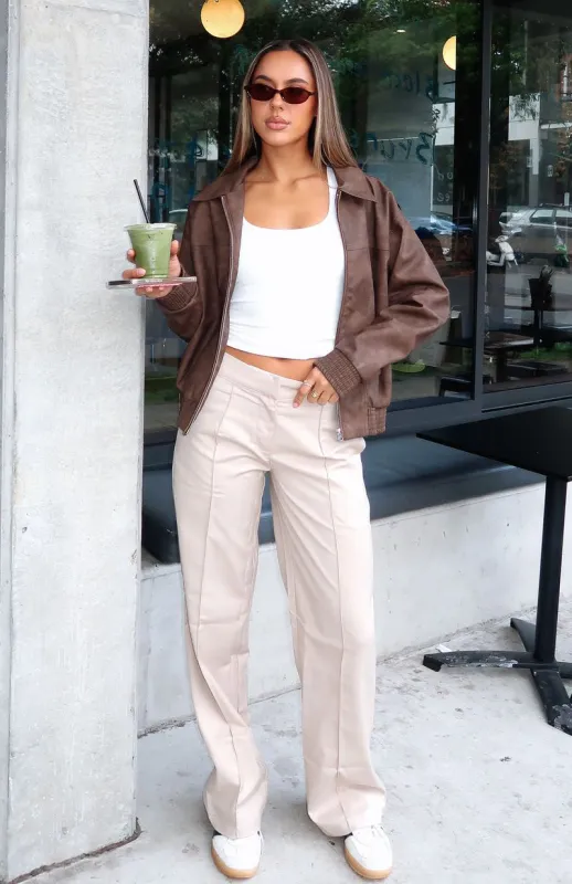 Keep It Cool Pants Beige sold by White Fox Boutique