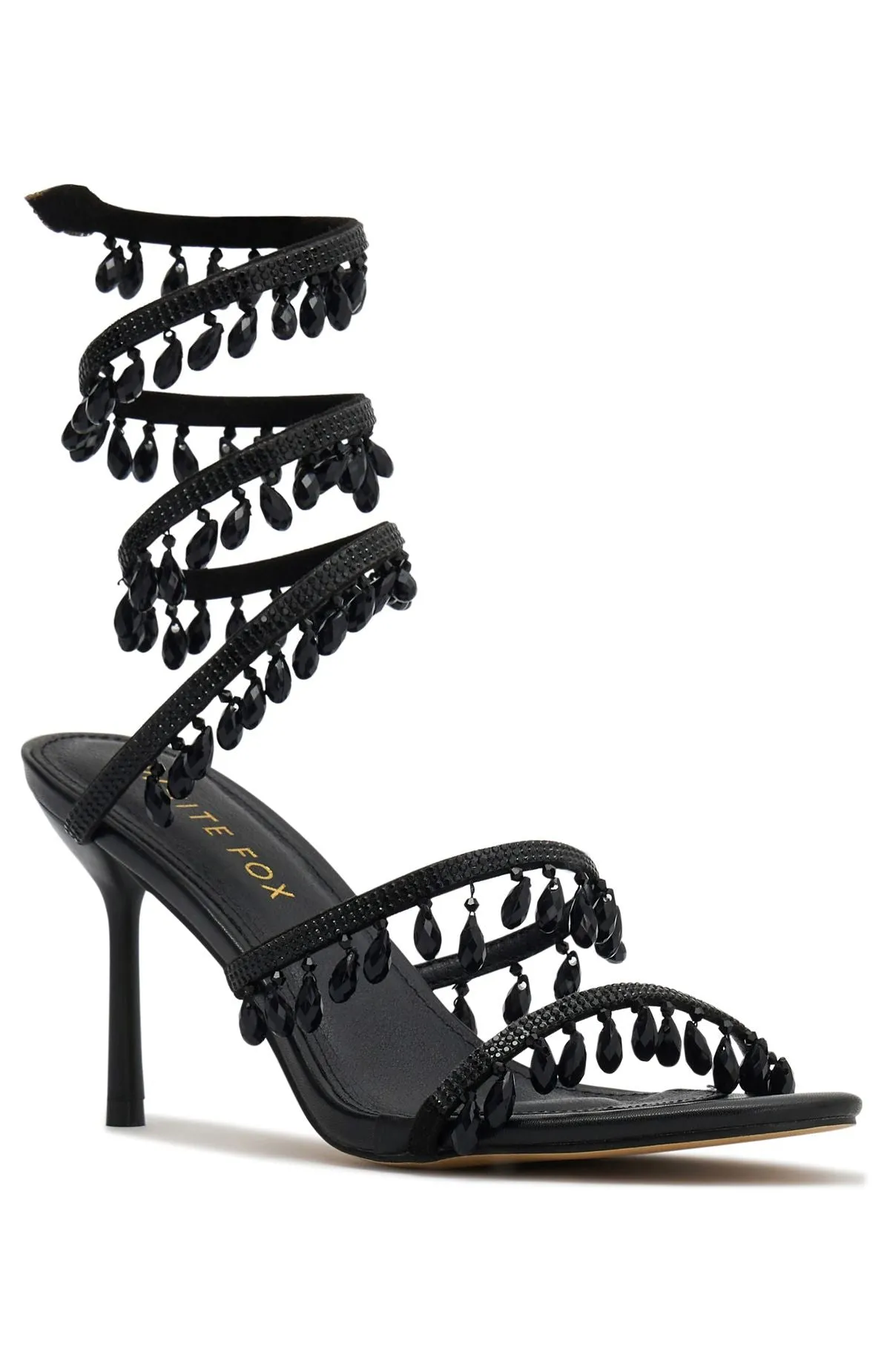 Soliel Wrap Heels Black sold by White Fox Boutique product image thumbnail 2