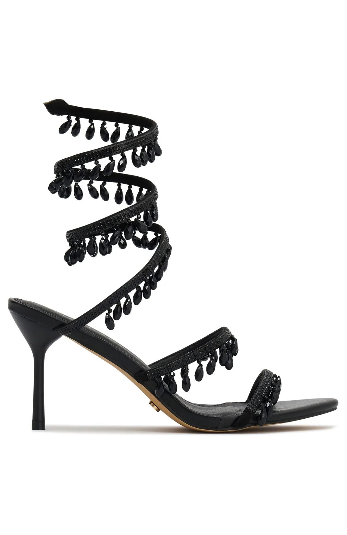 Soliel Wrap Heels Black sold by White Fox Boutique product image thumbnail 3