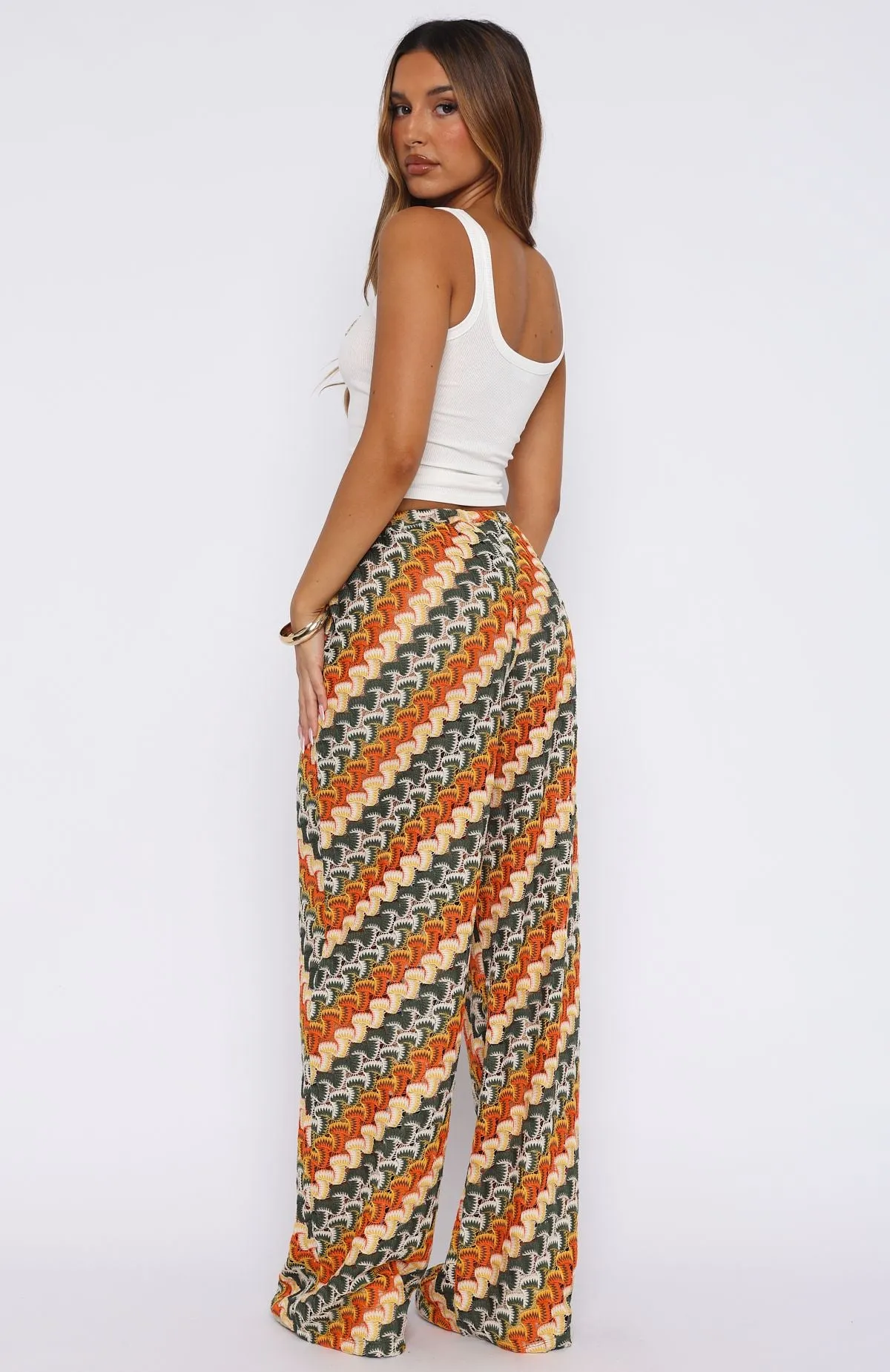 Long Desire Pants Tropics sold by White Fox Boutique product image thumbnail 4