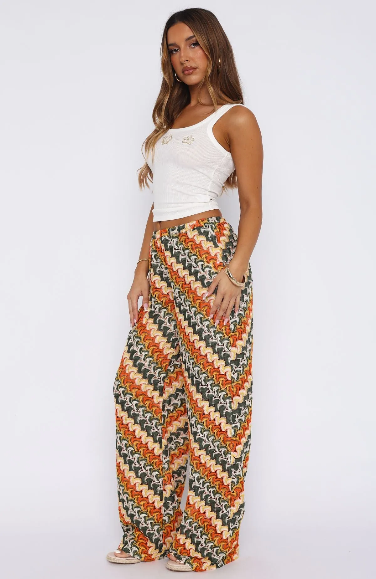 Long Desire Pants Tropics sold by White Fox Boutique product image thumbnail 3