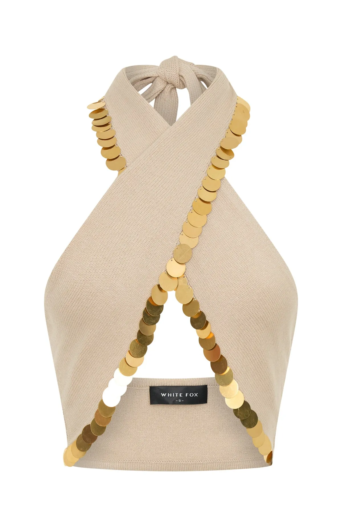 In The Night Knit Top Oat sold by White Fox Boutique product image thumbnail 5