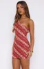 Go Loco Mini Dress Berry sold by White Fox Boutique