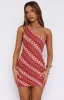 Go Loco Mini Dress Berry sold by White Fox Boutique