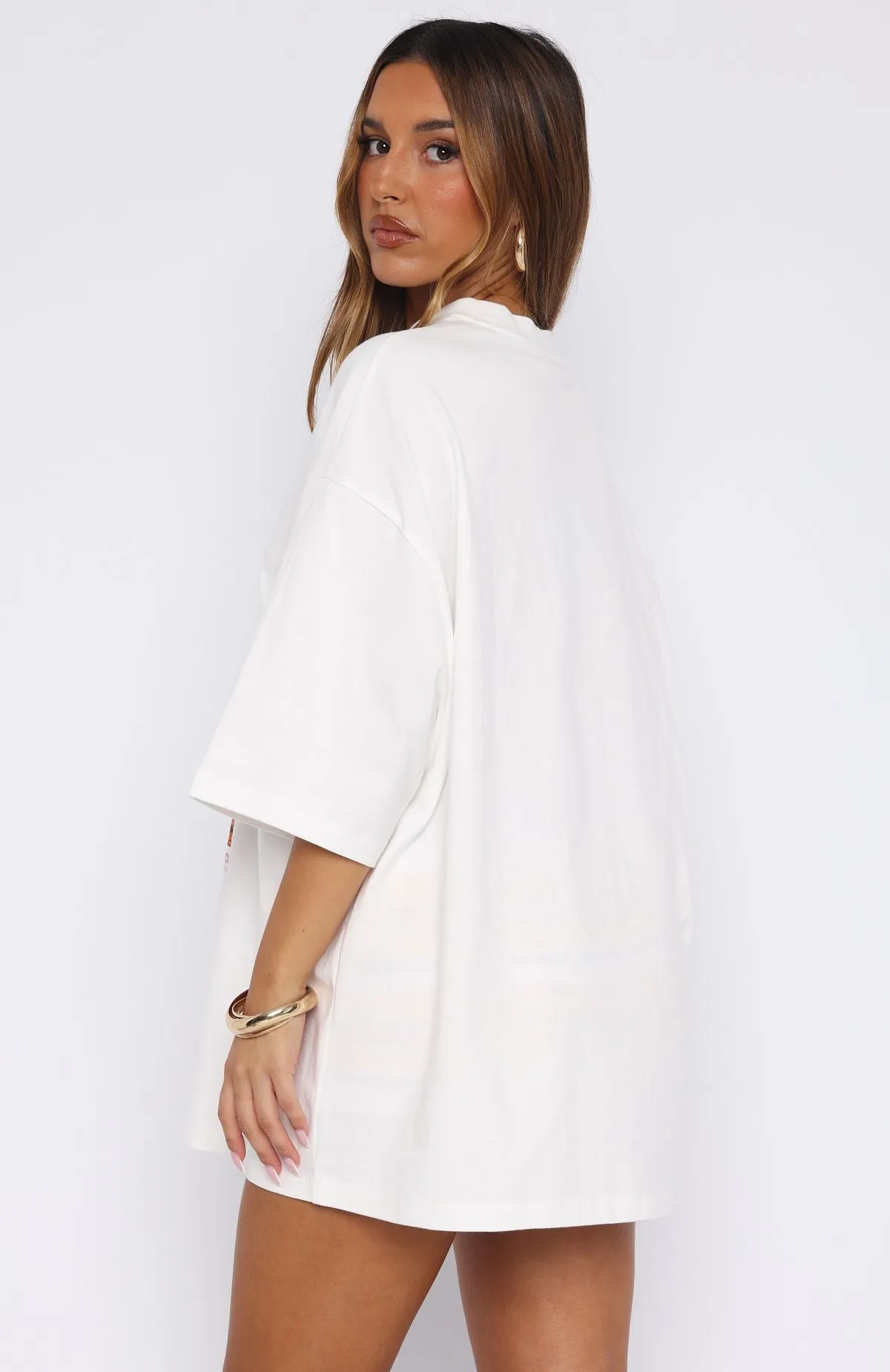 Filled With Love Oversized Tee White sold by White Fox Boutique product image thumbnail 4