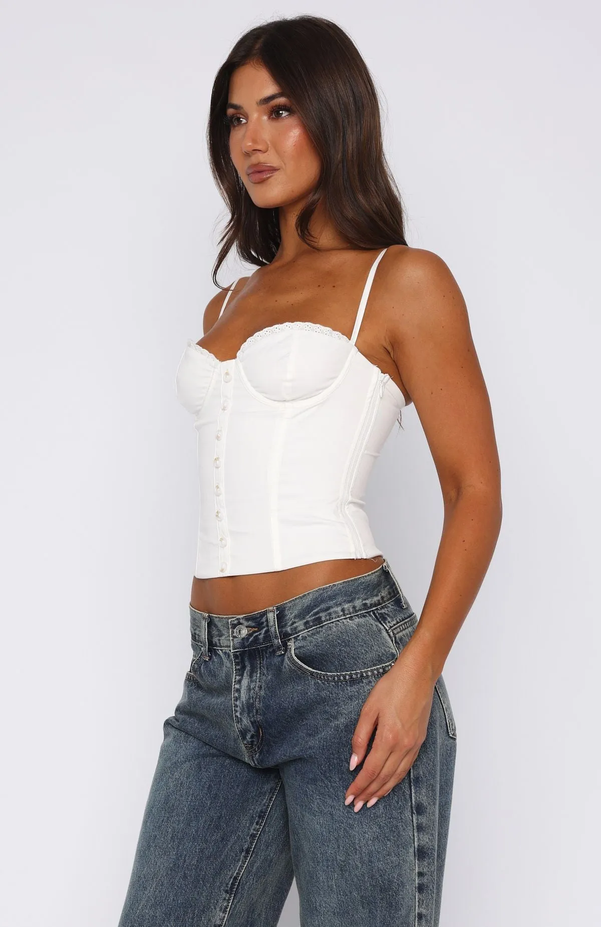 Fall In Love Bustier White sold by White Fox Boutique product image thumbnail 3