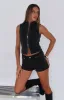 Softly Spoken Denim Shorts Black Acid sold by White Fox Boutique