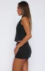 Softly Spoken Denim Shorts Black Acid sold by White Fox Boutique