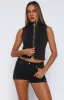 Softly Spoken Denim Shorts Black Acid sold by White Fox Boutique