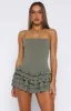 Photo Id Playsuit Khaki sold by White Fox Boutique