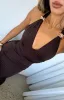 Waste A Moment Halter Maxi Dress Chocolate sold by White Fox Boutique