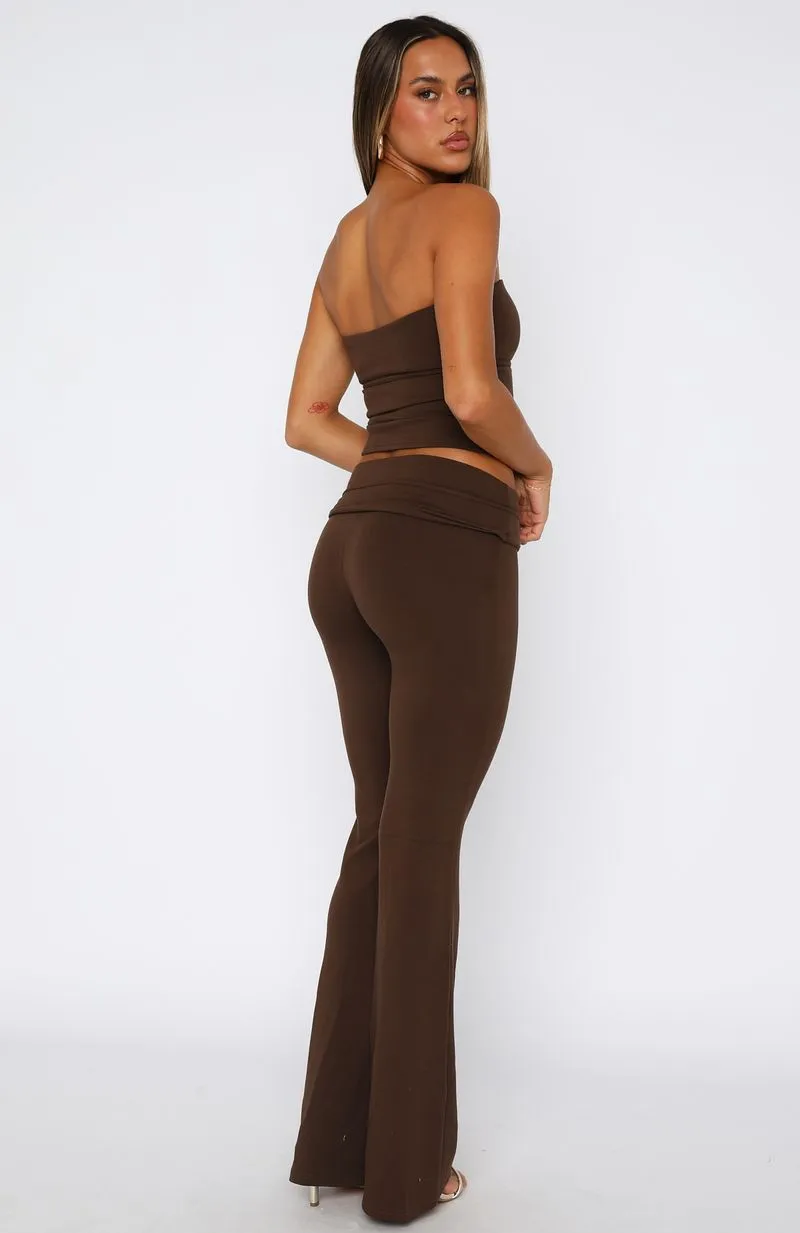 Step On Up Pant Chocolate sold by White Fox Boutique product image thumbnail 4